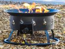 AZ Patio Round Portable Camp Fire Pit in Black