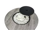 AZ Patio Heaters Faux Wood Tile Top Fire Pit