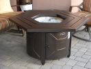 AZ Patio Heaters Hammered Bronze Hexagon Fire Pit