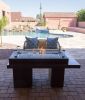 AZ Patio Heaters Two Tiered Firepit in Black Mocha with Cover