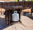 AZ Patio Heaters Outdoor Conventional Propane Fire Pit in Hammered Bronze