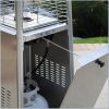 AZ Patio Heaters Glass Tube Patio Heater in Stainless Steel