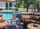 AZ Patio Heaters Glass Tube Table Top Patio Heater in Stainless Steel
