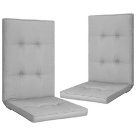 Garden Chair Cushions 2 pcs Gray 47.2"x19.7"x2"