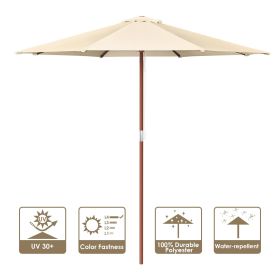 9 Ft Wooden Umbrella
