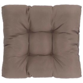 Garden Seat Cushion Taupe 19.7"x19.7"x3.9" Fabric