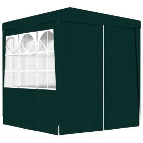 Professional Party Tent with Side Walls 6.6'x6.6' Green 0.3 oz/ftÂ²