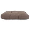 Garden Seat Cushion Taupe 19.7"x19.7"x3.9" Fabric