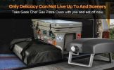 Geek Chef Gas Pizza Oven; Pizza Ovens for Outside Propane; Outdoor Ovens with 13 inch Pizza Stone; Portable Gas Pizza Oven with Foldable Legs; Pizza O