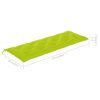 Garden Bench Cushion Bright Green 59.1"x19.7"x2.8" Fabric