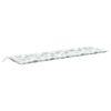 Garden Bench Cushions 2pcs Leaf Pattern 78.7"x19.7"x2.8" Fabric