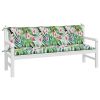 Garden Bench Cushions 2 pcs Multicolor Oxford Fabric