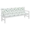 Garden Bench Cushions 2pcs Leaf Pattern 78.7"x19.7"x2.8" Fabric