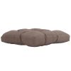 Garden Seat Cushion Taupe 19.7"x19.7"x3.9" Fabric