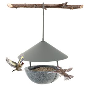 Hanging Bird Feeder with Weatherproof Dome (Color: As shown)